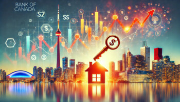 the-Bank-of-Canada-interest-rate-cut-featuring-a-vibrant-Toronto-skyline