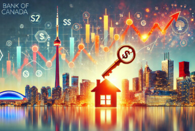 the-Bank-of-Canada-interest-rate-cut-featuring-a-vibrant-Toronto-skyline